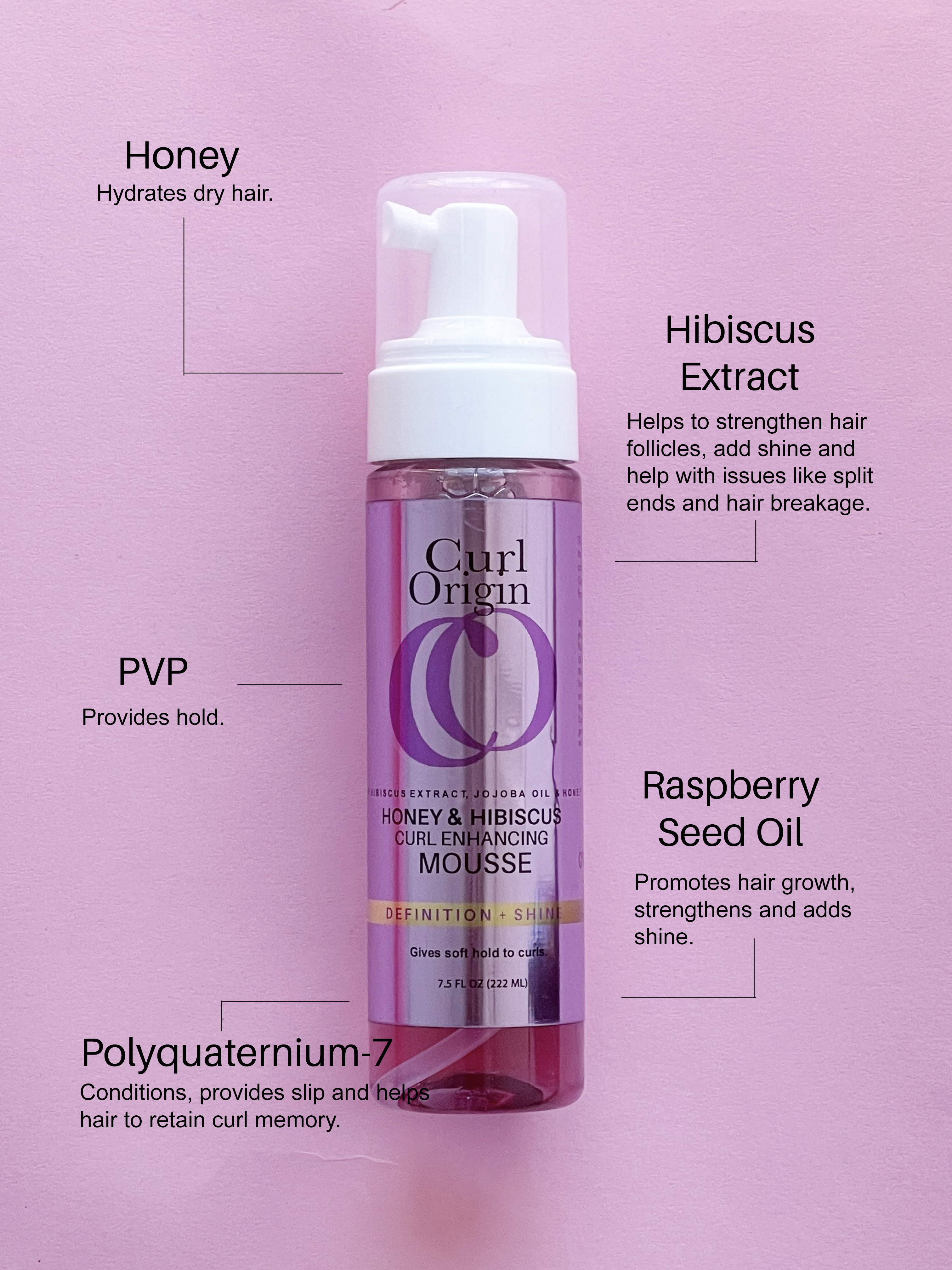 honey & hibiscus curl enhancing mousse