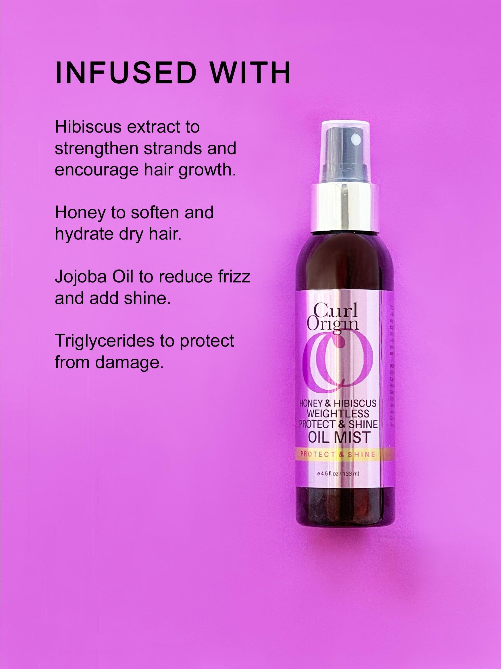 honey & hibiscus weightless protect & shine oil mist