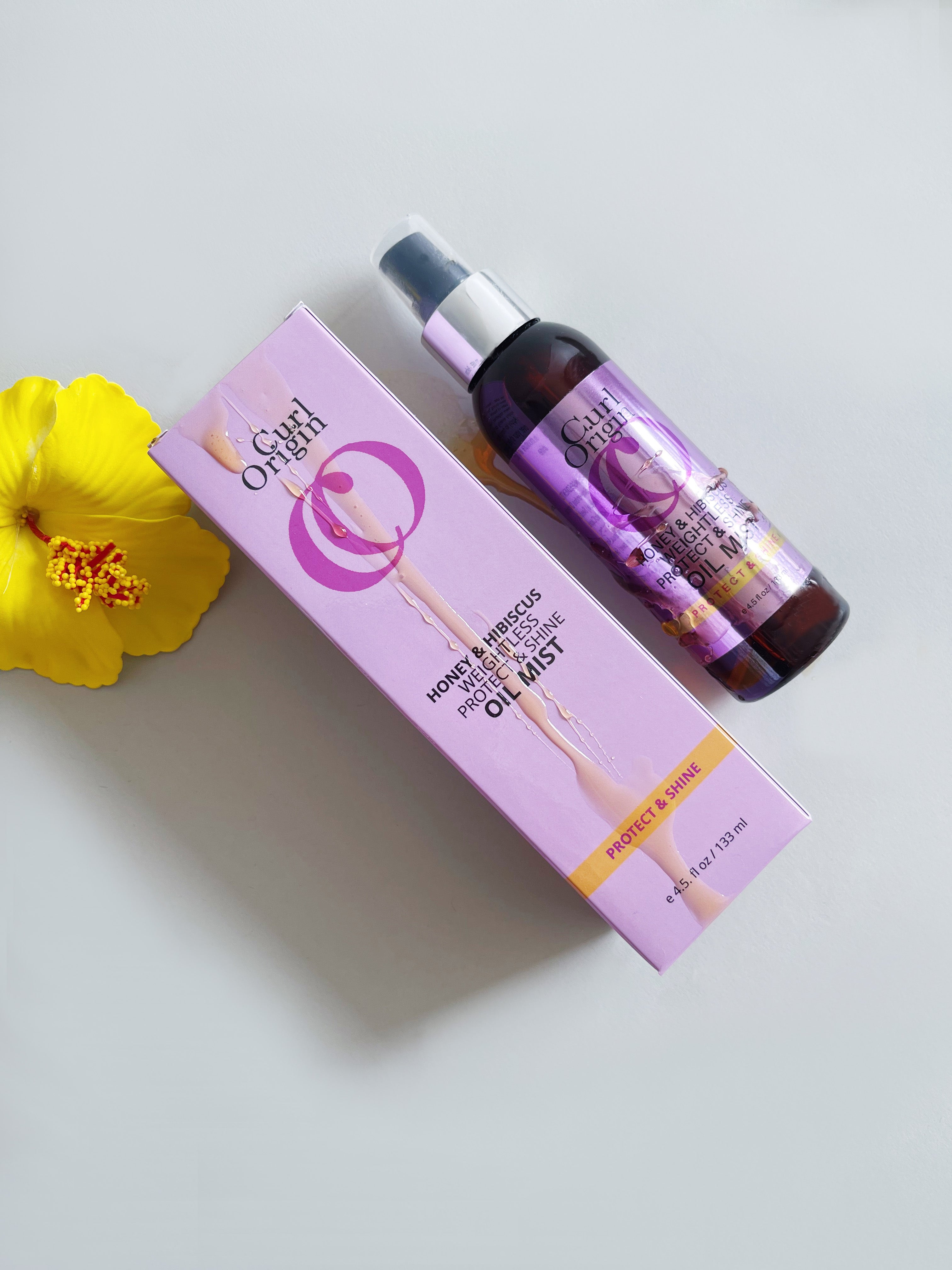 honey & hibiscus weightless protect & shine oil mist