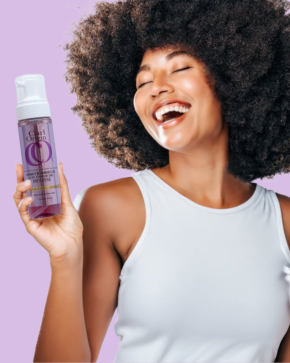 honey & hibiscus curl enhancing mousse