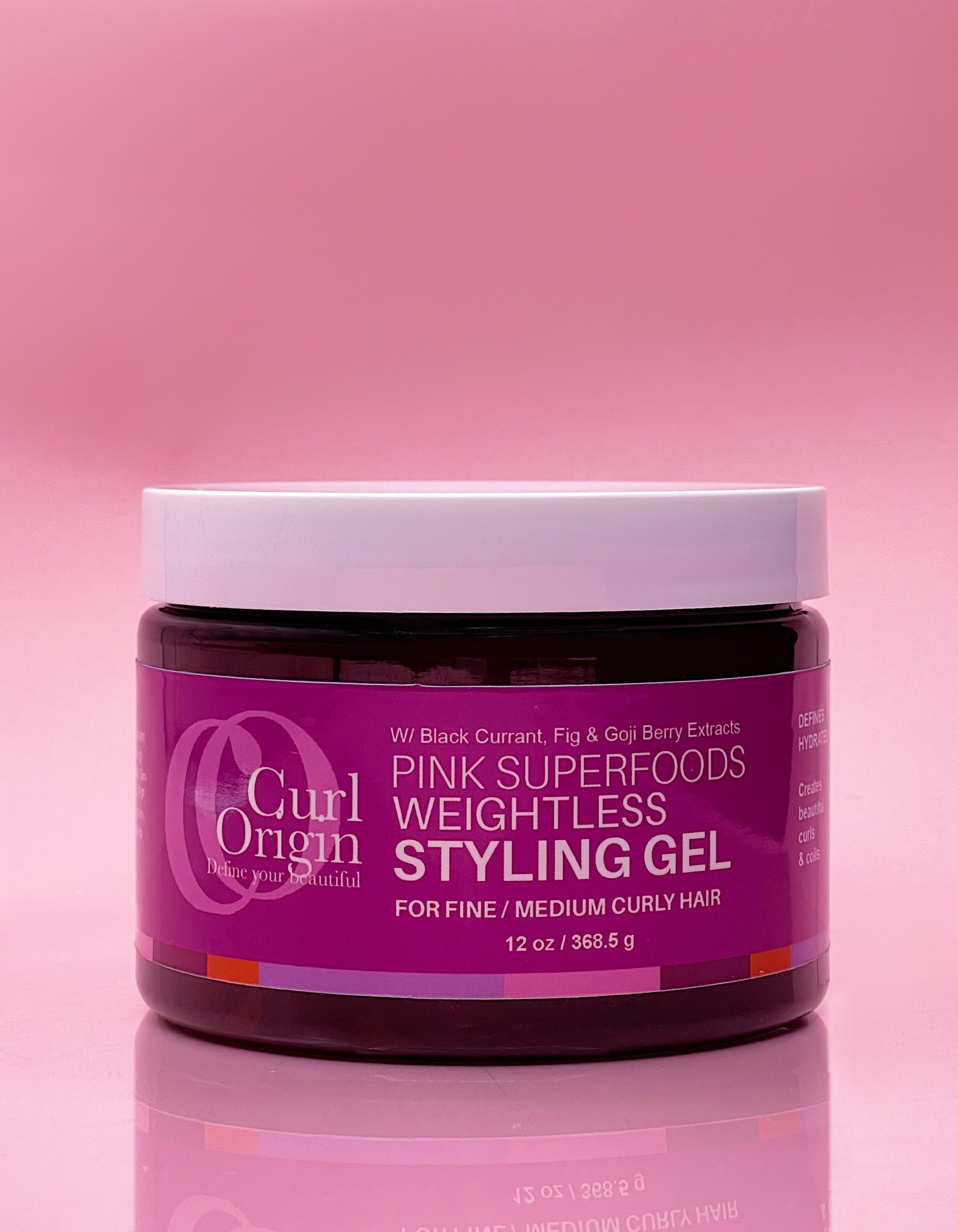 pink superfoods weightless styling gel
