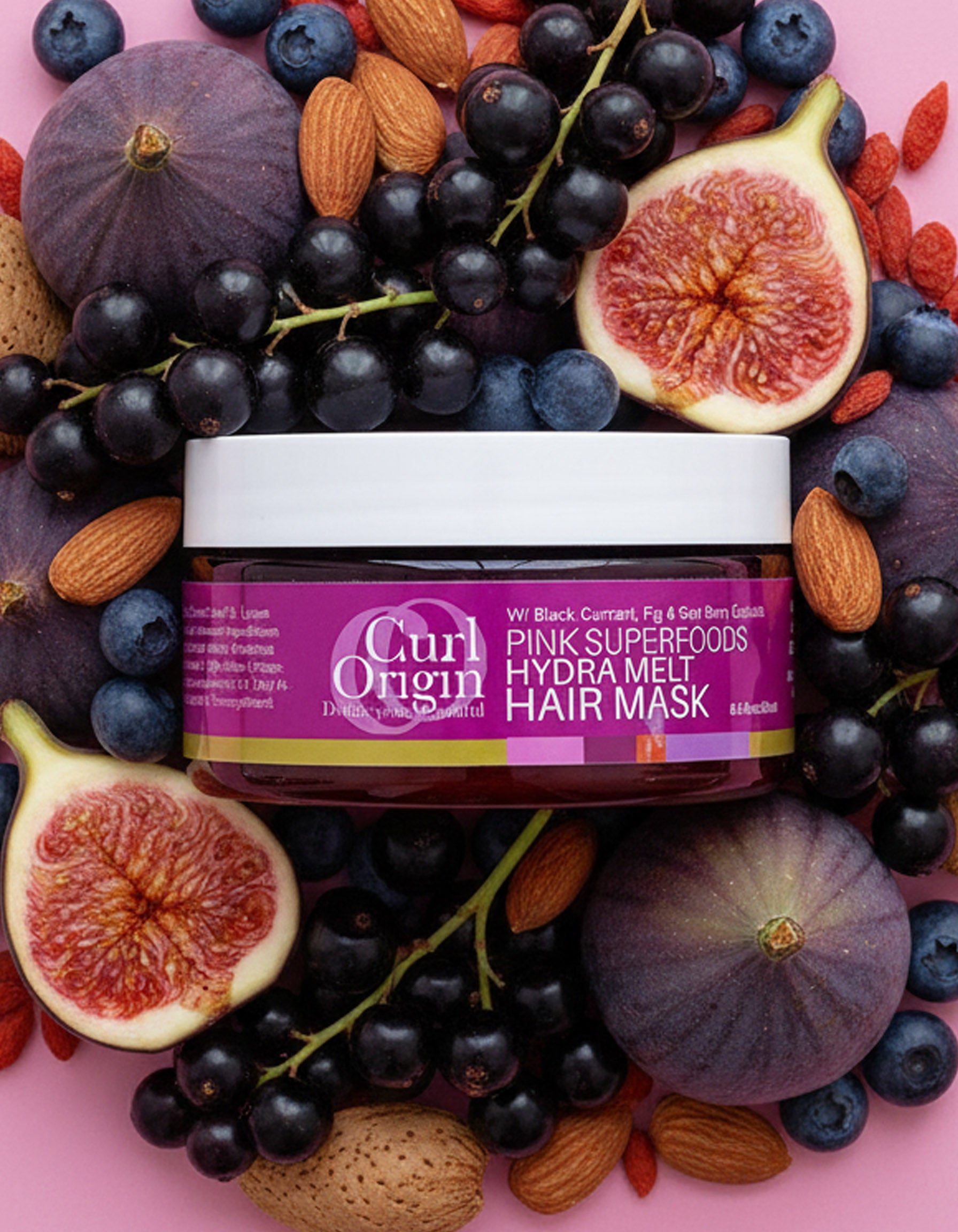 pink superfoods hydra melt hair mask