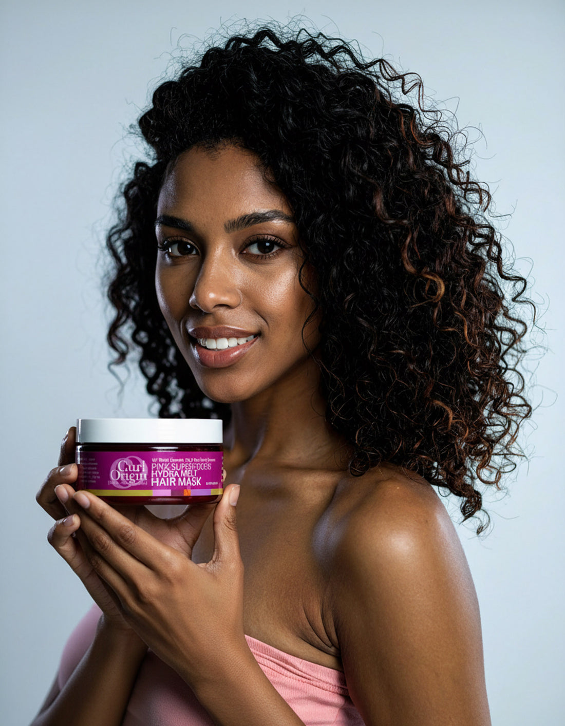 pink superfoods hydra melt hair mask