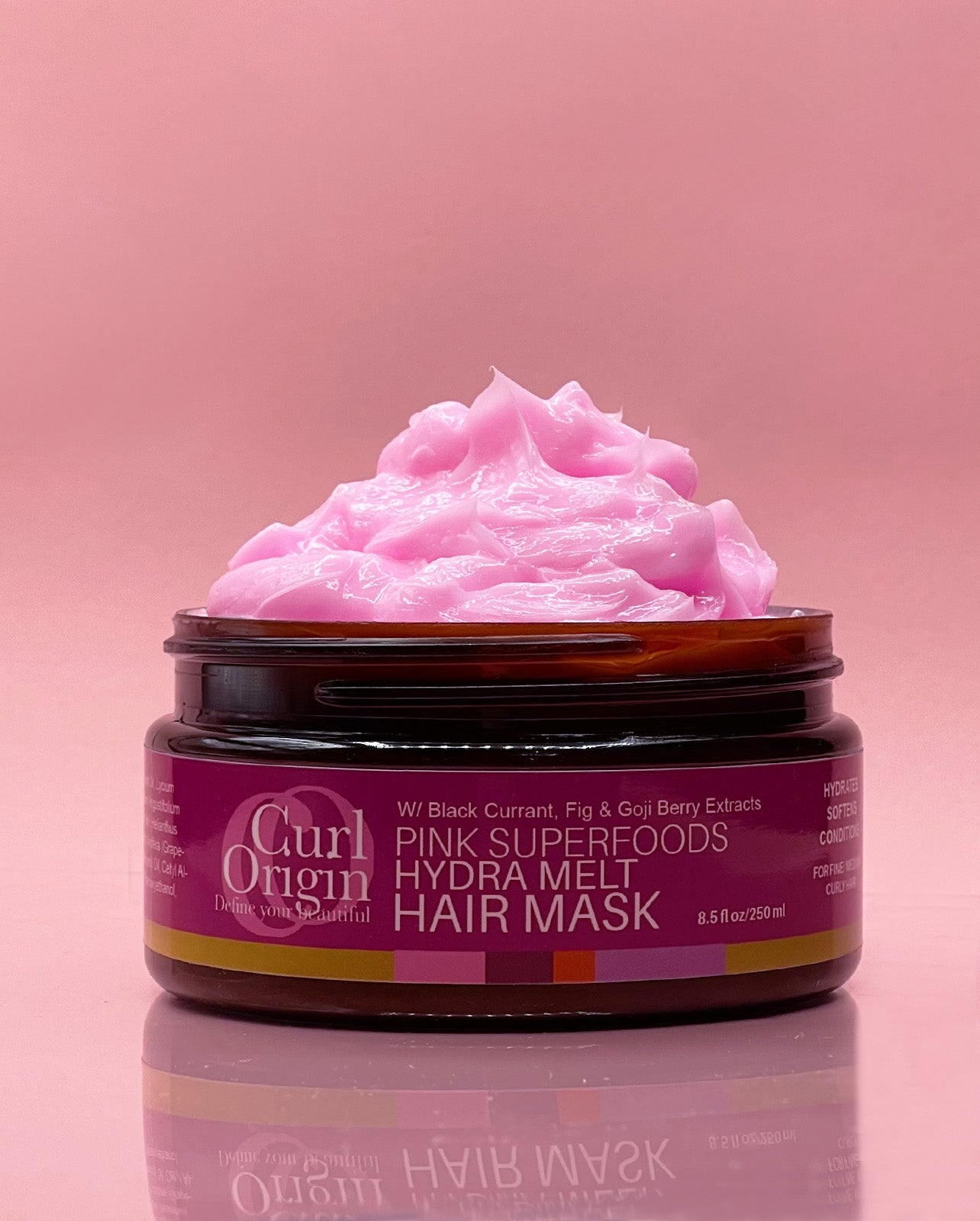 pink superfoods hydra melt hair mask