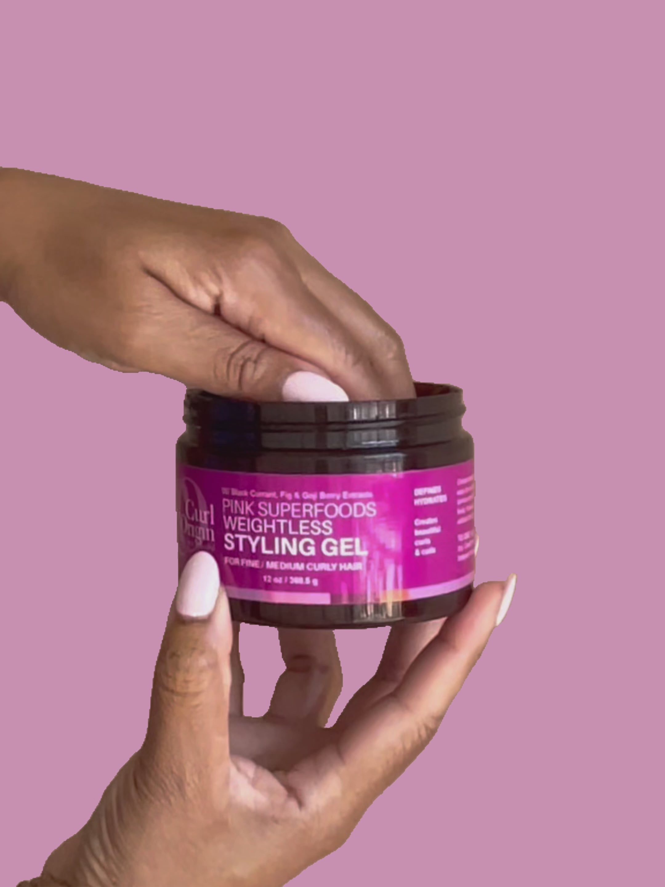 pink superfoods weightless styling gel