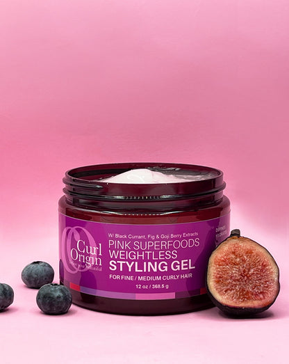 pink superfoods weightless styling gel