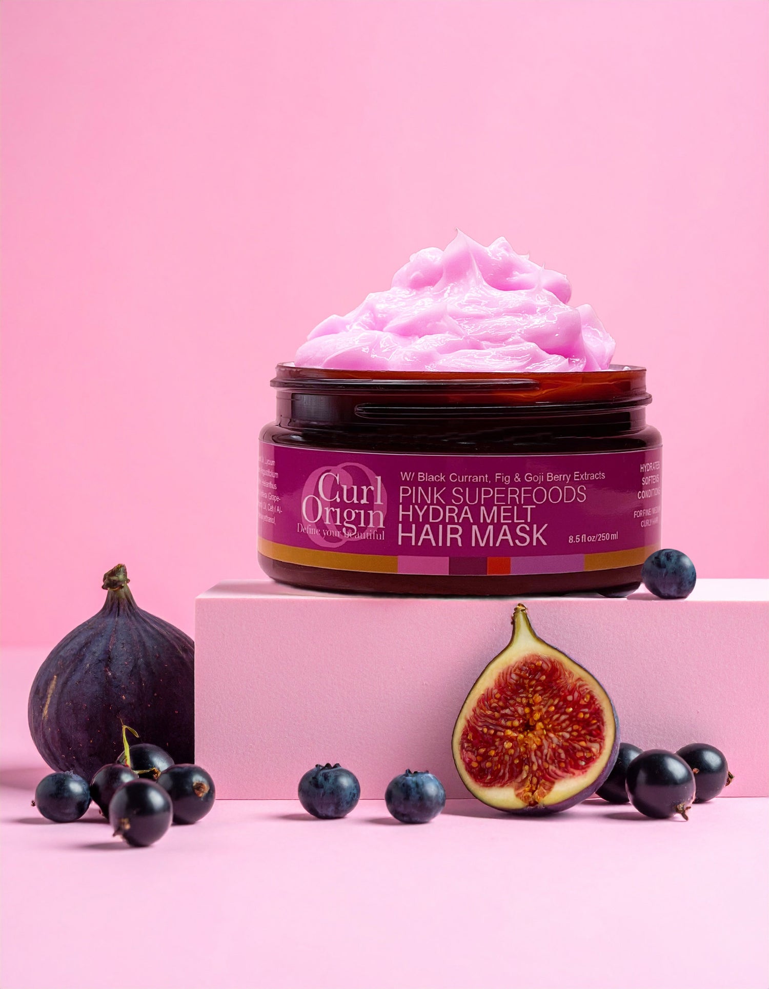 pink superfoods hydra melt hair mask
