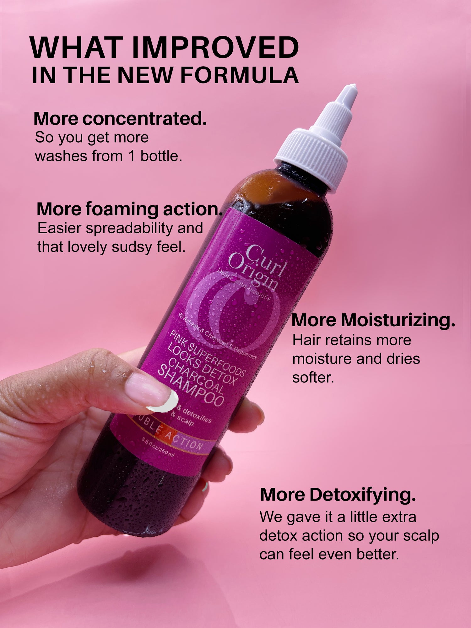 pink superfoods locks detox charcoal shampoo