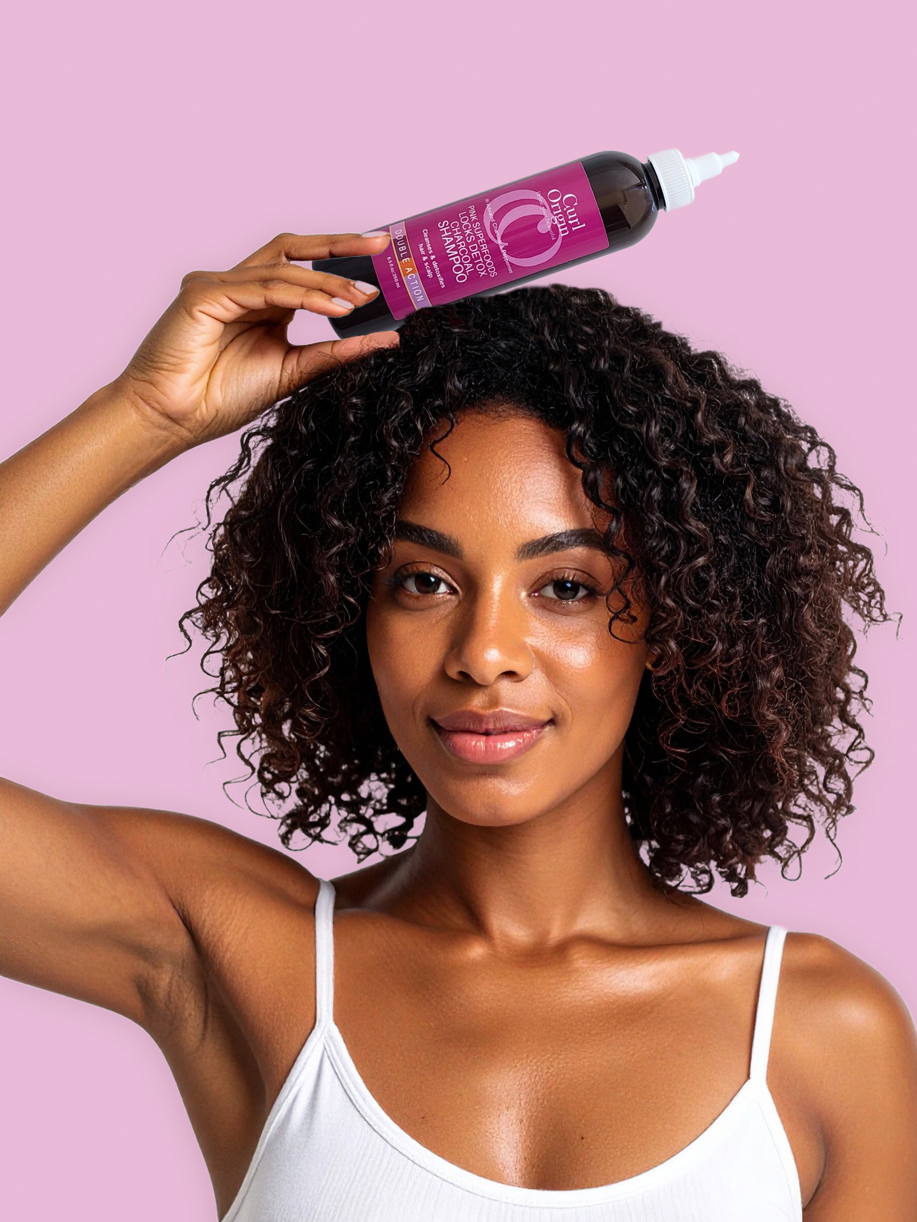 pink superfoods locks detox charcoal shampoo