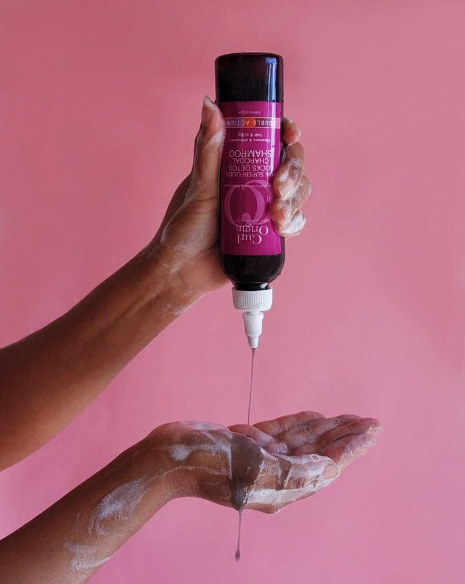 pink superfoods locks detox charcoal shampoo