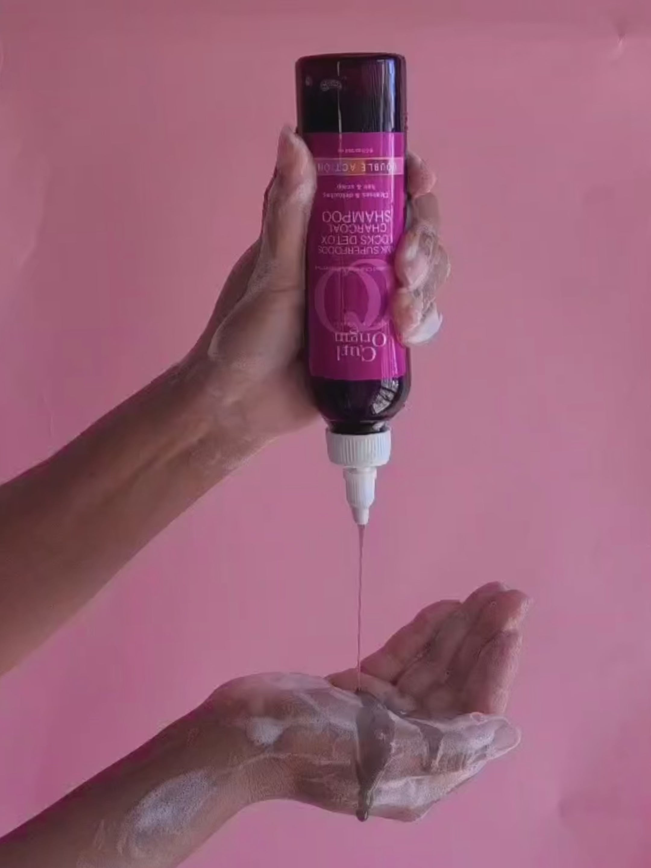 pink superfoods locks detox charcoal shampoo