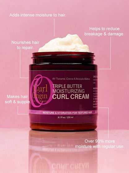 triple butter moisturizing curl cream