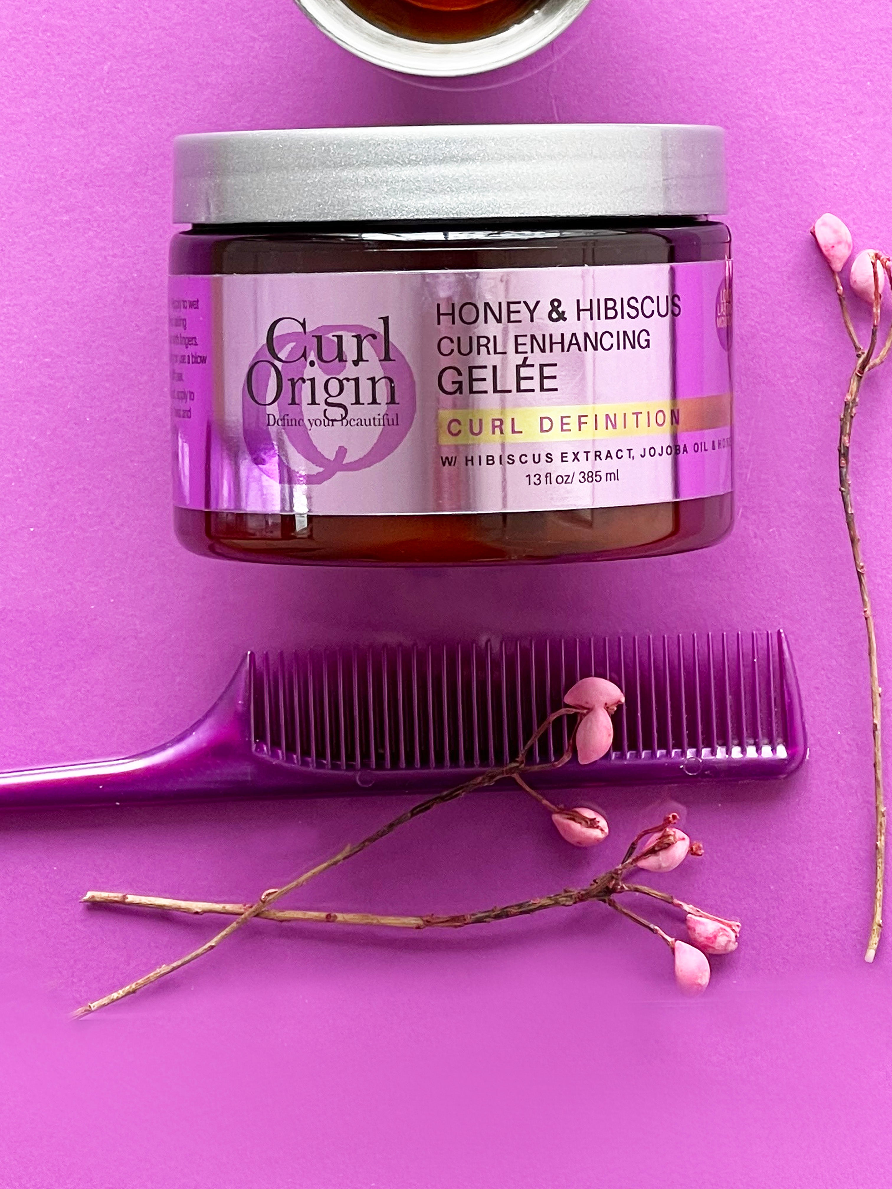honey &amp; hibiscus curl enhancing gelee